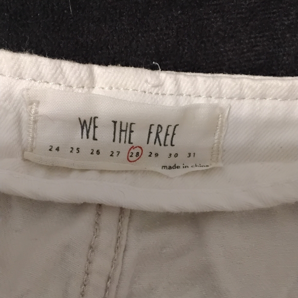 We The Free Women's White Denim Overalls - Picture 4 of 4
